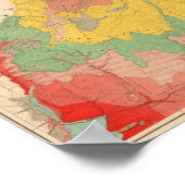 ユタの地質図 ポスター (角)