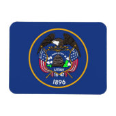 ユタの州の旗が付いている愛国心が強く適用範囲が広い磁石 マグネット (横)