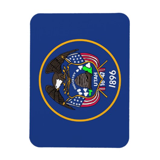 ユタの州の旗が付いている愛国心が強く適用範囲が広い磁石 マグネット (縦)