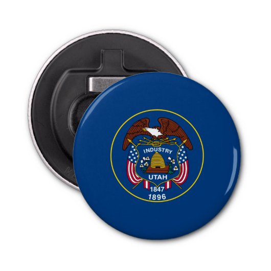 ユタの州の旗のデザインの装飾 栓抜き (正面)