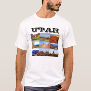 ユタの景色のコラージュアイコン Tシャツ