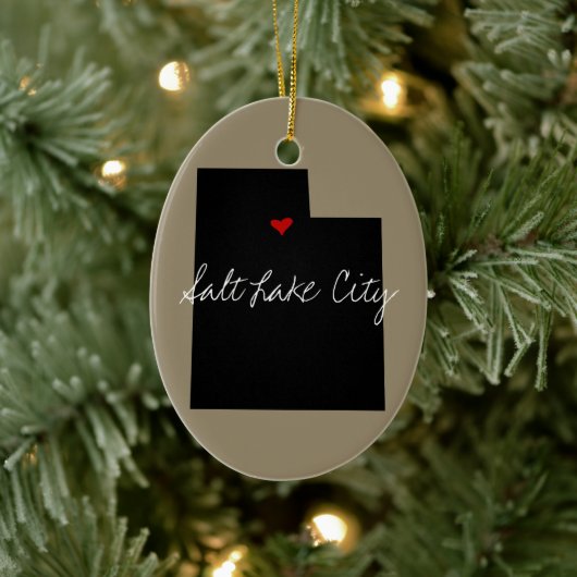 ユタの町 セラミックオーナメント (ツリー)