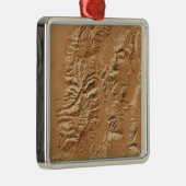 ユタの立体模型地図 メタルオーナメント (右)