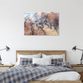 ユタの緑の川とその支流の峡谷 キャンバスプリント (インサイチュ (寝室))