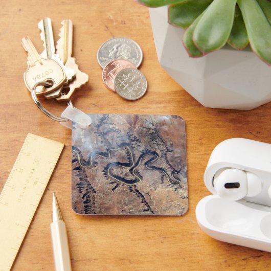 ユタの緑の川とその支流の峡谷 キーホルダー (デスク)