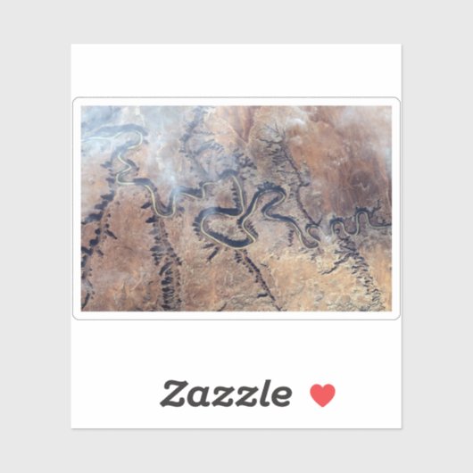 ユタの緑の川とその支流の峡谷 シール (シート)