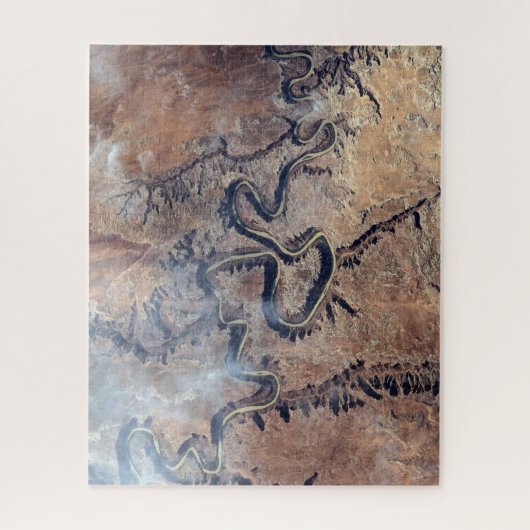 ユタの緑の川とその支流の峡谷 ジグソーパズル (縦)