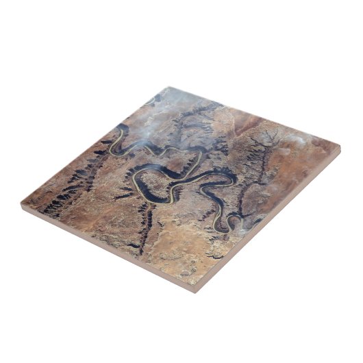 ユタの緑の川とその支流の峡谷 タイル (側面)