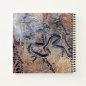 ユタの緑の川とその支流の峡谷 ノートブック (裏面)