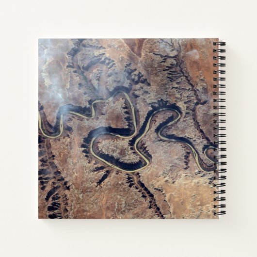 ユタの緑の川とその支流の峡谷 ノートブック (裏面)