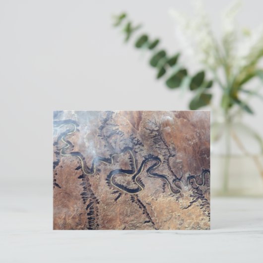 ユタの緑の川とその支流の峡谷 ポストカード (スタンド正面)