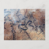 ユタの緑の川とその支流の峡谷 ポストカード (正面)