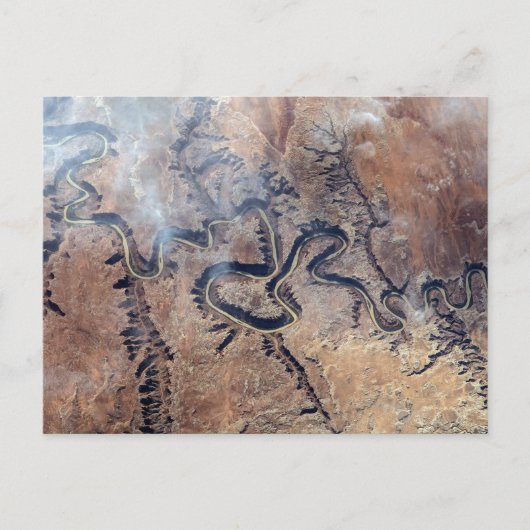 ユタの緑の川とその支流の峡谷 ポストカード (正面)