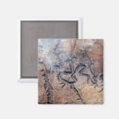 ユタの緑の川とその支流の峡谷 マグネット (正面/裏面)