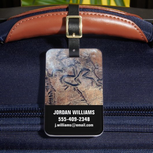 ユタの緑の川とその支流の峡谷 ラゲッジタグ (正面インサイチュ2)