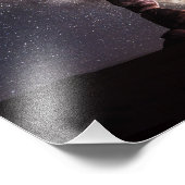 ユタの繊細なアーチの夜の星の天の川の風景 フォトプリント            (角)