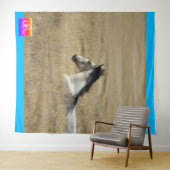 ユタの野生の馬タペストリー西アートイメージホール タペストリー (インサイチュ(横))