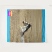 ユタの野生の馬タペストリー西アートイメージホール タペストリー (正面(横))