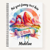 ユタの風景の素晴らし発見 ノートブック (正面)