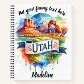 ユタの風景を素晴らし探索！ ノートブック (正面)