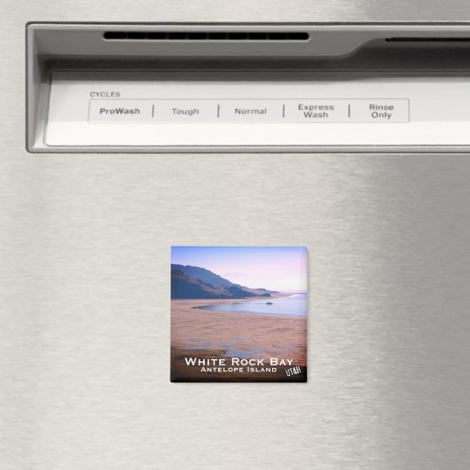 ユタの風景、ホワイトロックベイ、アンテロープ島 マグネット (インサイチュ (食洗機))