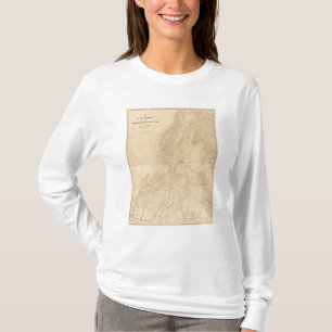 ユタの高原の地区の地図 Tシャツ