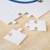 ユタの鹿の旅行ロゴ ジグソーパズル (側面)