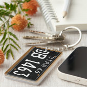ユタの1966年のヴィンテージのナンバープレートKeychain キーホルダー (正面右)