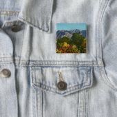 ユタのWasatch山の秋 缶バッジ (インサイチュ)