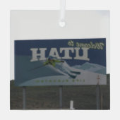 ユタへようこそ ガラスオーナメント (裏面)