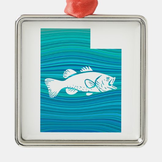 ユタウェーブ魚釣り メタルオーナメント (正面)