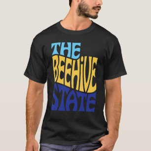 ユタウットアメリカ州シェイプモットー Tシャツ