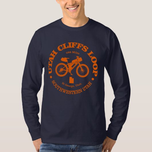 ユタクリフスループ(サイクリング) Tシャツ (正面)