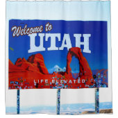 ユタサインへようこそ シャワーカーテン (正面)