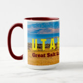 ユタザソルト素晴らしレイク州マグ マグカップ (左)