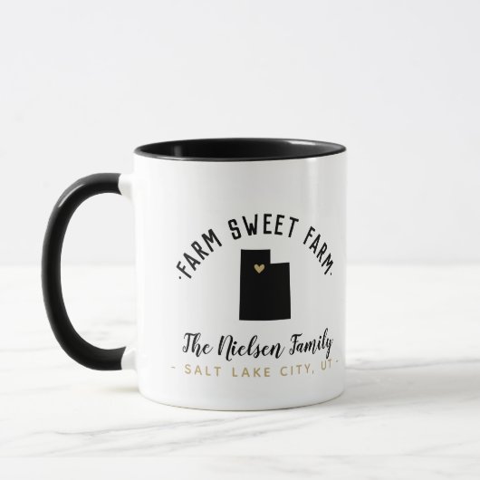 ユタファームスウィートファームファミリーモノグラムマグ マグカップ (左)