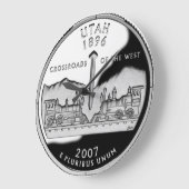 ユタフェイク州クォーター時計 ラージ壁時計 (傾斜)