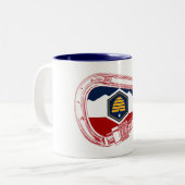 ユタフラッグロック登山カラビナー ツートーンマグカップ (正面左)