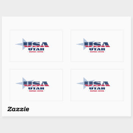 ユタマイホーム州シール 長方形シール