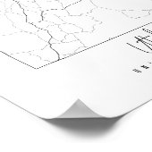 ユタミニマル通りの地図 ポスター (角)