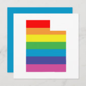 ユタレインボー 招待状 (正面/裏面)