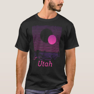 ユタレトロヴィンテージマウンテングリッド80s 90s審美的 tシャツ