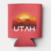 ユタレトロヴィンテージ砂漠サンセット 缶クーラー (正面)