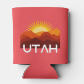 ユタレトロヴィンテージ砂漠サンセット 缶クーラー (裏面)