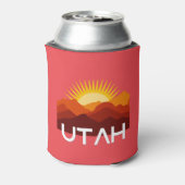 ユタレトロヴィンテージ砂漠サンセット 缶クーラー (缶裏面)