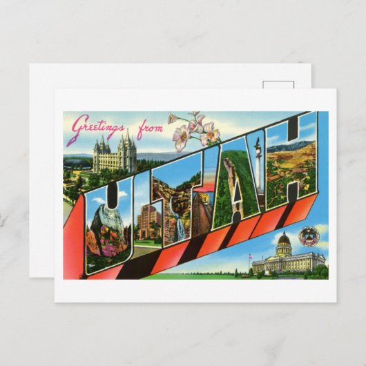 ユタヴィンテージの挨拶 ポストカード (正面/裏面)