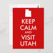 ユタ保ハガキのCalm and Visit ポストカード (正面/裏面)
