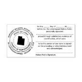 ユタ公証人公開確認スタンプ セルフインキングスタンプ (デザイン)