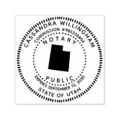 ユタ公証人 セルフインキングスタンプ (デザイン)