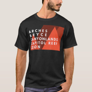 ユタ国立公園ユタの五大記念品NP Tシャツ
